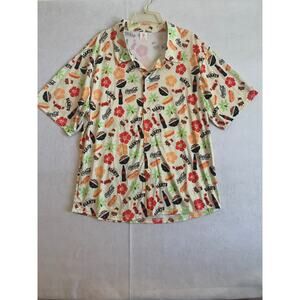 SF Giants 2023 Hawaiian Aloha Foodie Shirt Day Coca-Cola Zero, Men’s XL